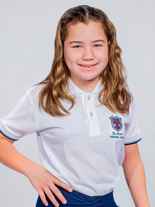 Chomba Manga Corta Colegio Don Bosco con Bordado Oficial
