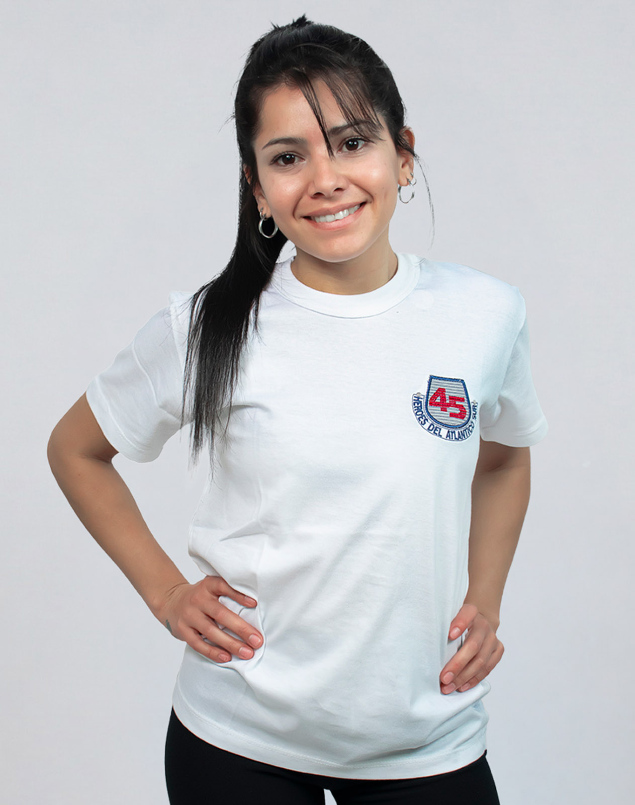 Remera Manga Corta ENS N° 45 con Bordado Institucional