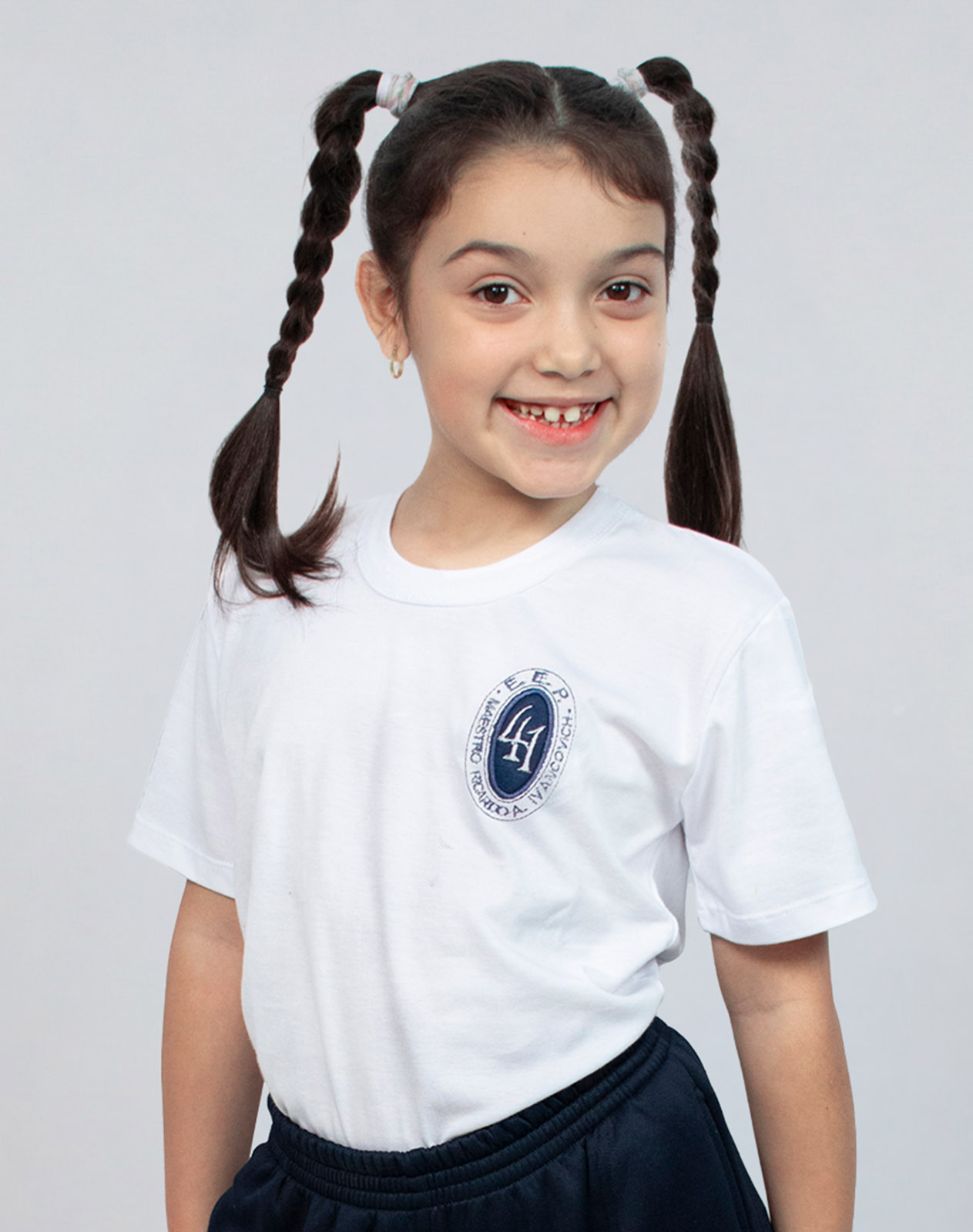 Remera EEP N° 41 Manga Corta con Bordado Institucional