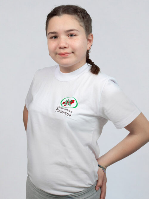 Remera Colegio Integral Piacentini Manga Corta con Bordado