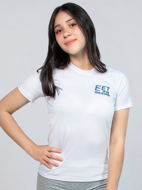 Remera Manga Corta Escuela Simón de Iriondo con Bordado Oficial