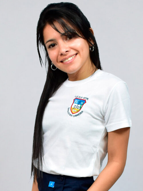 Remera Manga Corta Colegio San José Obrero con Bordado Oficial