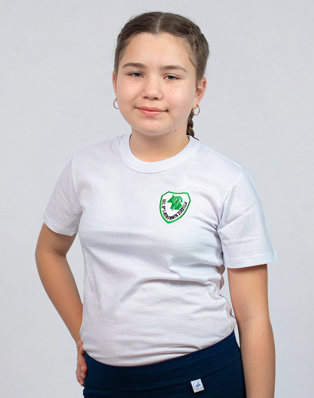 Remera Manga Corta con Bordado Colegio Benjamín Zorrilla