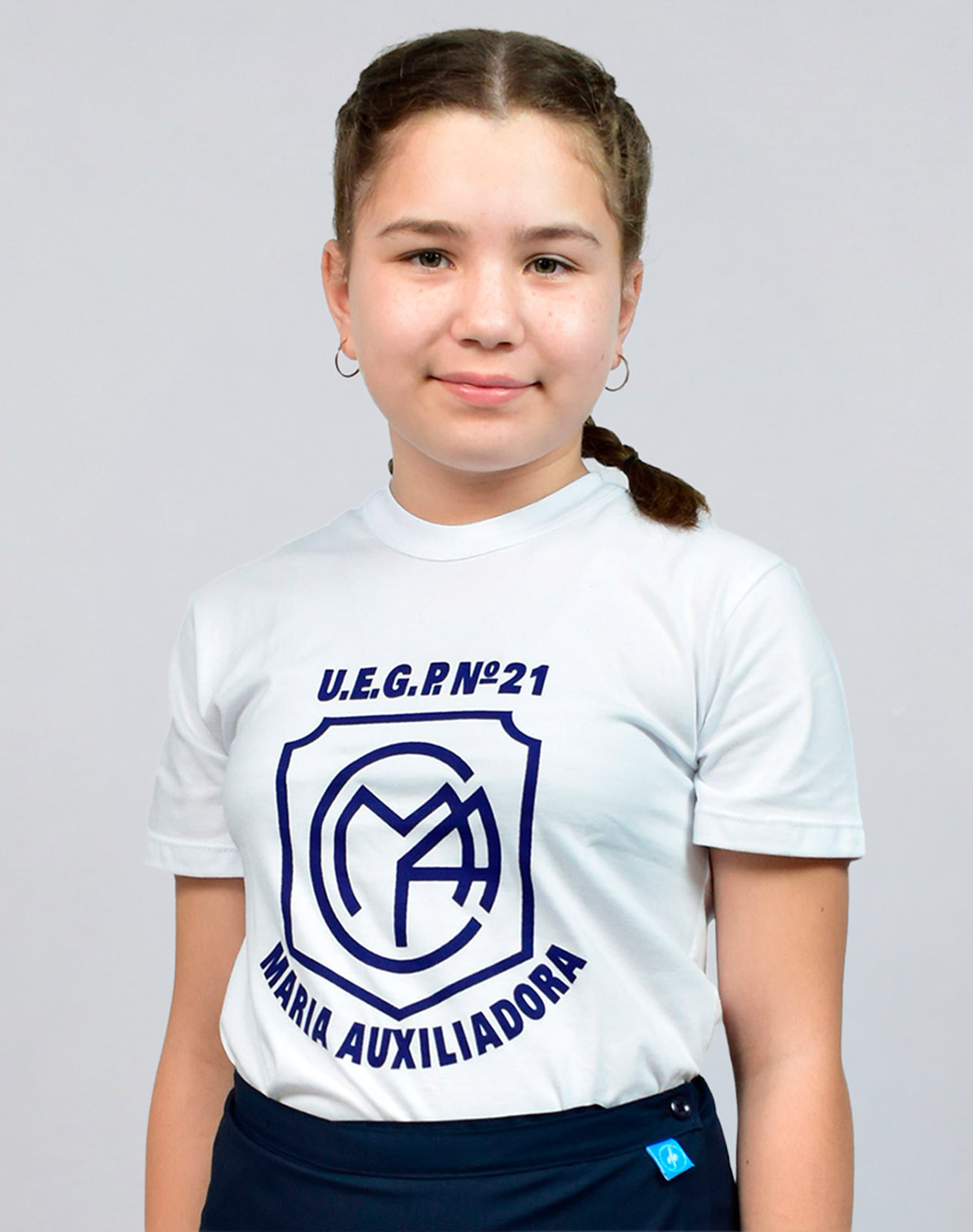 Remera Manga Corta Colegio María Auxiliadora con Estampa Oficial