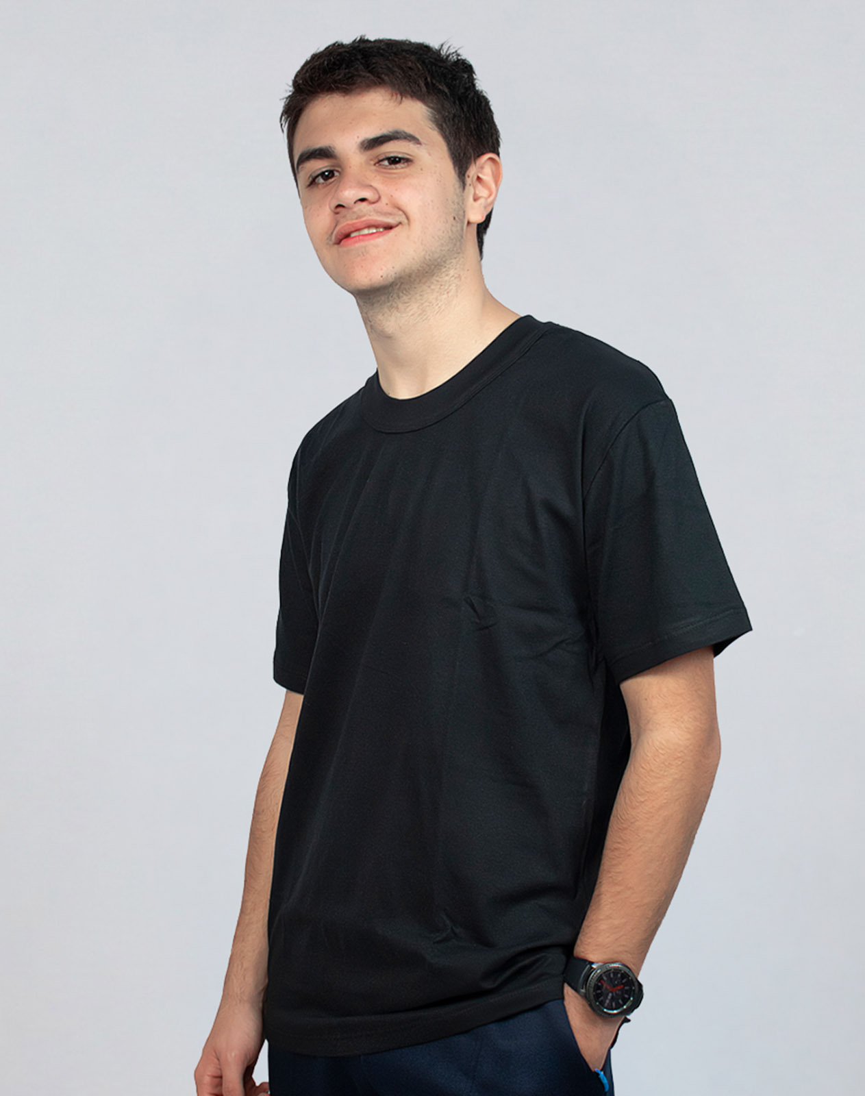 Remera Lisa de Algodón Manga Corta Varios Colores