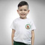 Remera de Jardín Las Ardillitas Manga Corta con Bordado Institucional