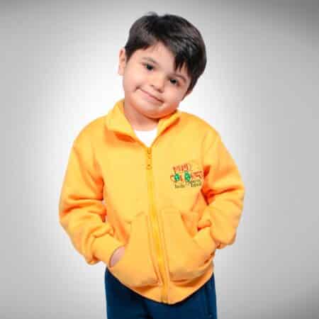 Campera de Abrigo con Frisa Jardín Mundo de Colores – Amarillo