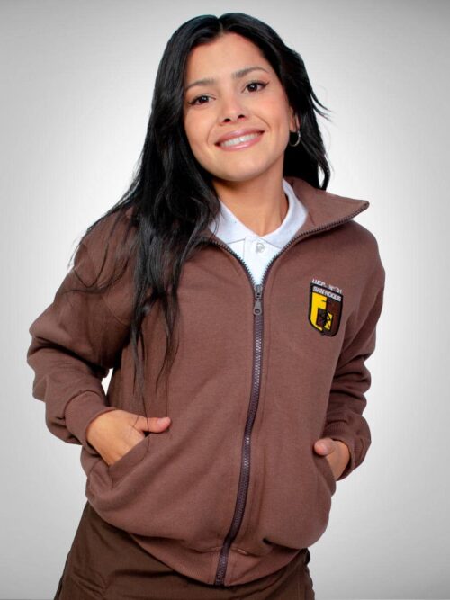 Campera de Frisa Pesada Colegio San Roque – Marron