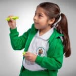Campera de Abrigo con Frisa Jardín Las Ardillitas – Verde Benetton