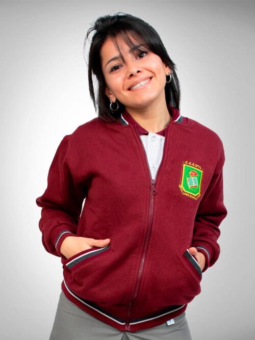 Campera de Abrigo con Frisa Colegio Nacional – Bordo