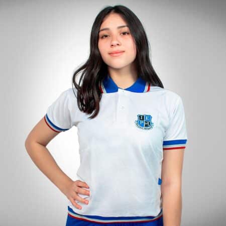 Chomba Manga Corta Colegio IEP N° 1 con Bordado Oficial