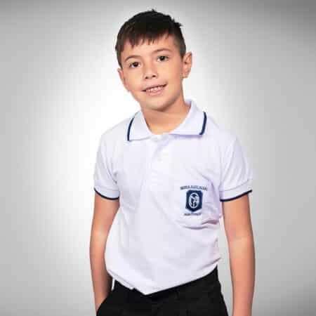 Chomba Manga Corta Colegio María Auxiliadora con Bordado Oficial