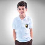 Chomba Colegio San Roque Manga Corta con Bordado