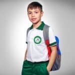 Chomba Manga Corta Colegio Iglesia de Jesucristo con Bordado Oficial