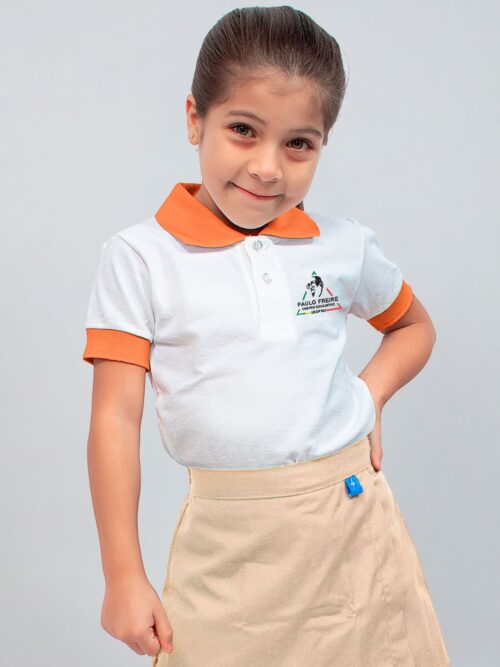 Chomba Colegio Paulo Freire Manga Corta con Bordado