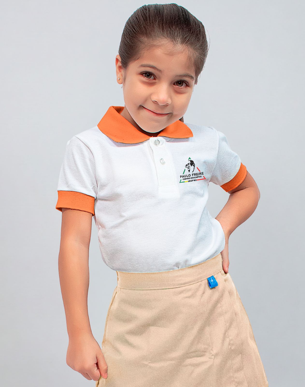 Chomba Colegio Paulo Freire Manga Corta con Bordado