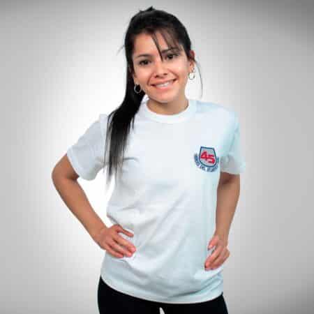 Remera Manga Corta ENS N° 45 con Bordado Institucional