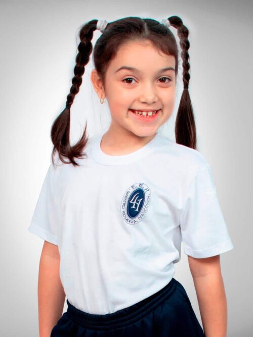 Remera EEP N° 41 Manga Corta con Bordado Institucional