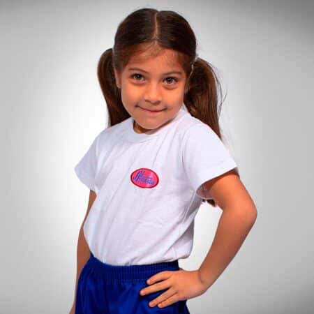 Remera Instituto Estrada Manga Corta con Bordado Institucional