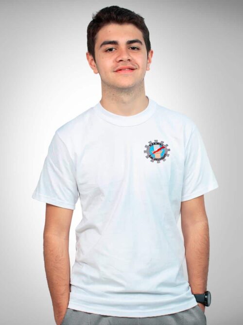 Remera Industrial EET N° 21 Manga Corta con Bordado Institucional