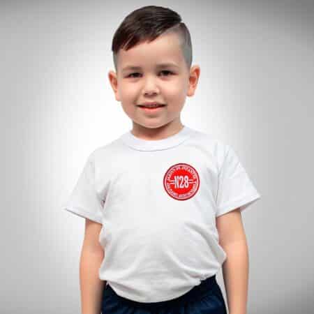 Remera de Jardín N° 28 Manga Corta con Bordado Institucional