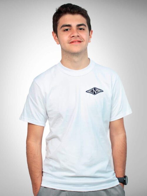 Remera Manga Corta Escuela Normal Sarmiento Secundario con Bordado Oficial