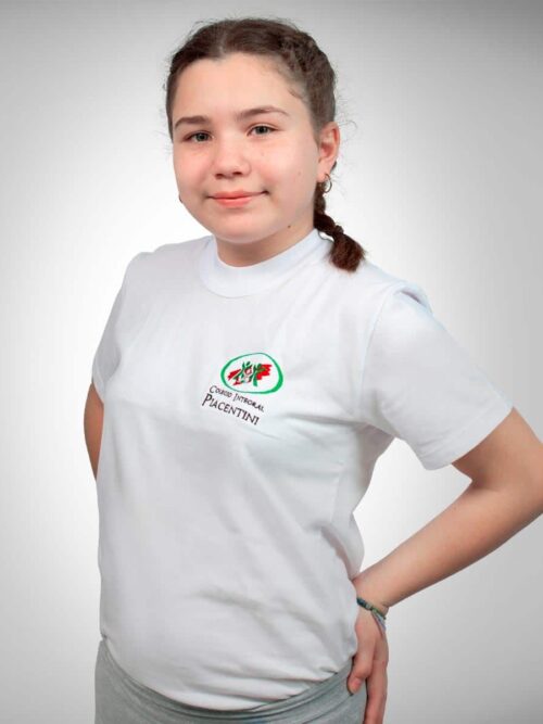 Remera Colegio Integral Piacentini Manga Corta con Bordado