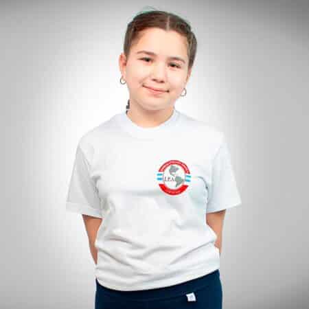 Remera Instituto América Manga Corta con Estampa Institucional