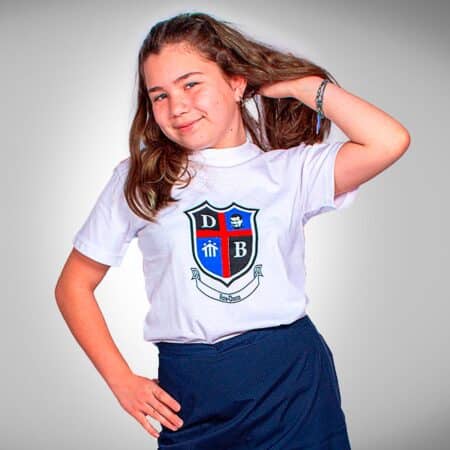 Remera Colegio Don Bosco Manga Corta con Estampado Institucional