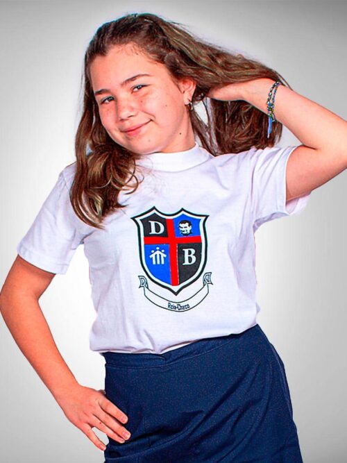 Remera Colegio Don Bosco Manga Corta con Estampado Institucional