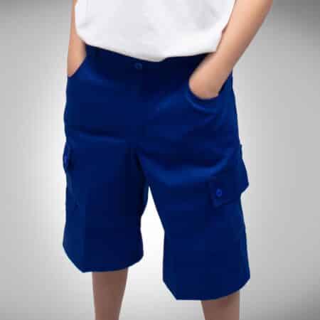 Bermuda Escolar Cargo de Gabardina Resistente
