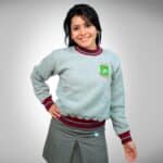 Buzo Frizado Gris Colegio Nacional