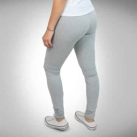 Calza Larga Escolar de Algodón con Lycra – Gris Melange