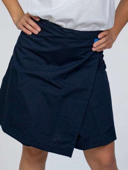 Pollera Pantalón Escolar Azul Marino en Tela Arciel