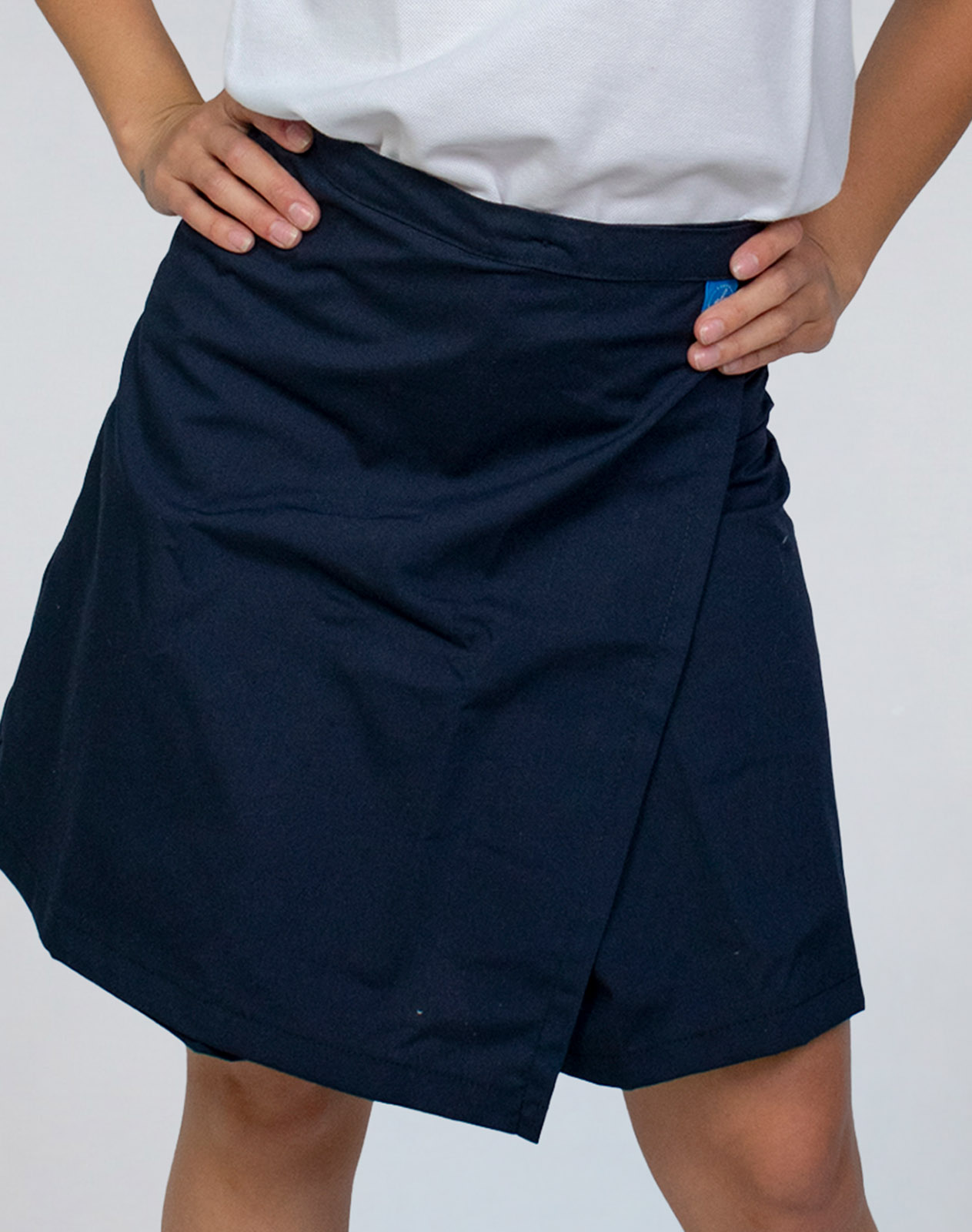 Pollera Pantalón Escolar Azul Marino en Tela Arciel