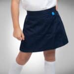 Pollera Short Con Tapa Spandex Escolar Azul Marino