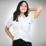 Camisa Escolar Manga Corta Blanca – Modelo Clásico