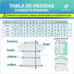 QBE CHAQUETA DAMA CON CINTO BLANCA CON BORDE AZUL MARINO_1