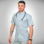 QCA2 CHAQ C BROCHE HOMBRE CUELLO MAO CELESTE 1
