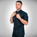 QCA2 CHAQ C BROCHE HOMBRE CUELLO MAO CELESTE 1