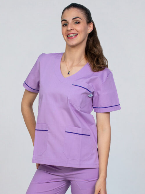 Chaqueta de Ambo Unisex Cuello V Cerrada