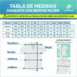 QBAZ Chaqueta de Dama Cuello V c Borde azul_1
