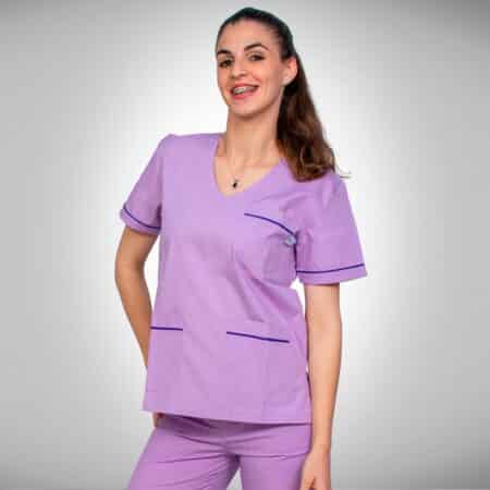 Chaqueta de Ambo Unisex Cuello V Cerrada