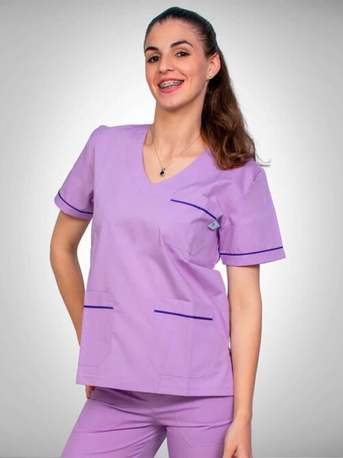 Chaqueta de Ambo Unisex Cuello V Cerrada