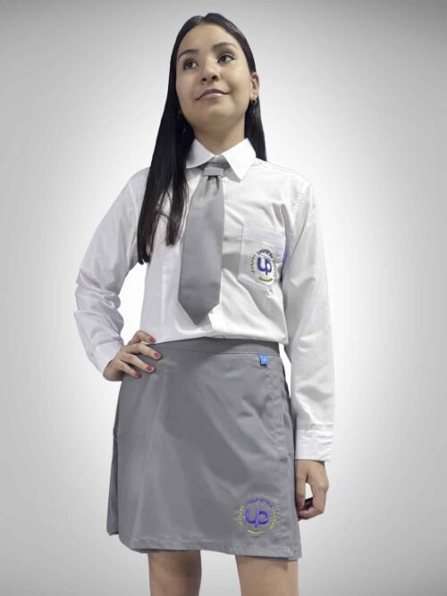 Camisa Escolar Manga Larga Universidad Popular (UP) – Secundaria