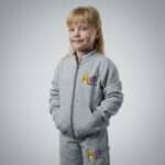 Campera de Abrigo con Frisa Jardín UPI UEPG N° 114 – Gris Melange