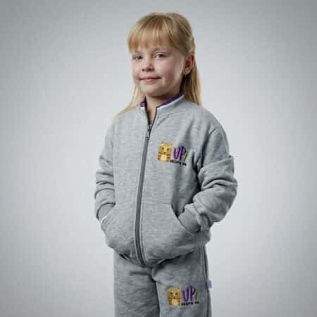 Campera de Abrigo con Frisa Jardín UPI UEPG N° 114 – Gris Melange