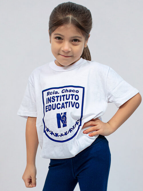 Remera Manga Corta Instituto Educativo Privado Nº2 con Estampa Oficial