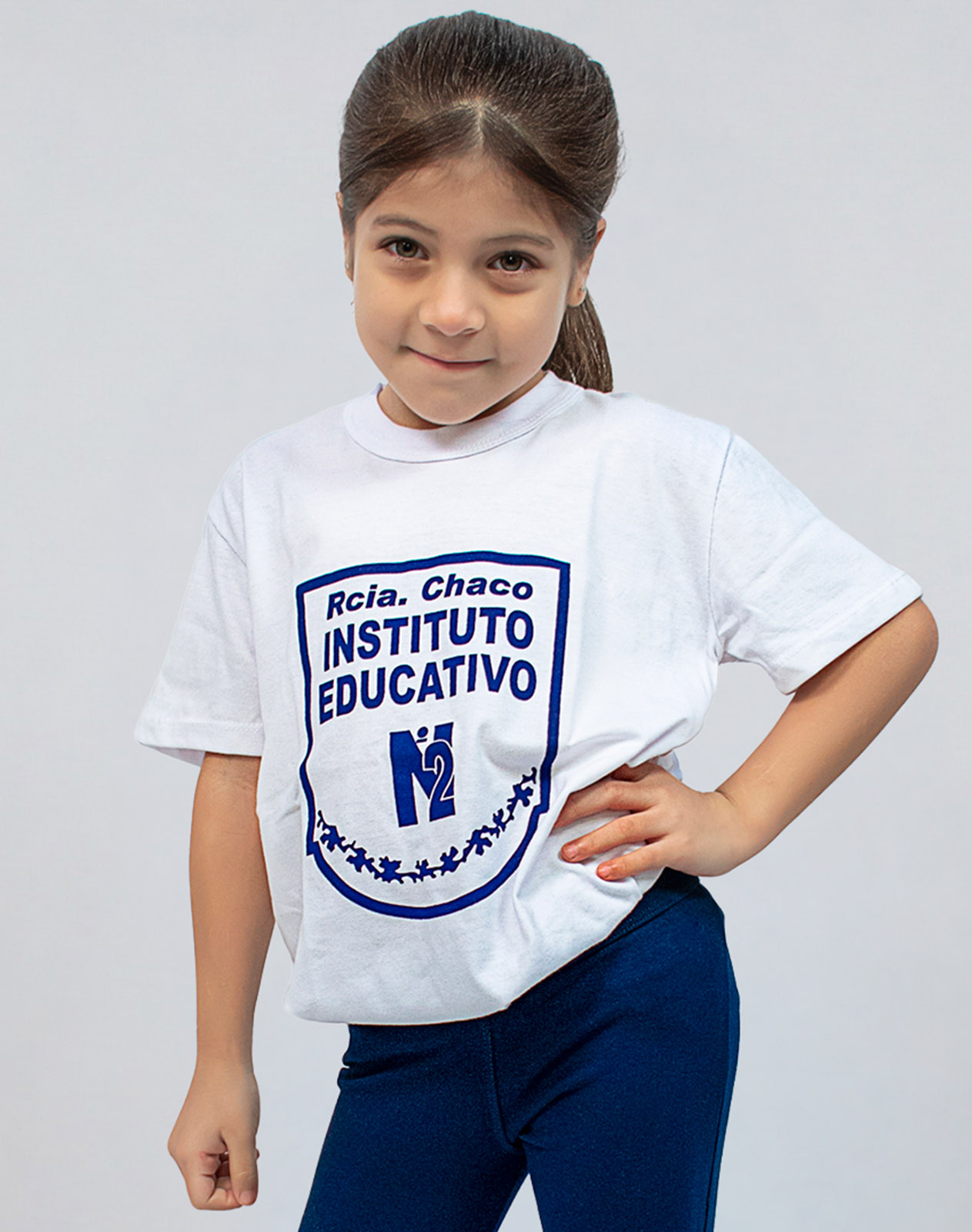 Remera Manga Corta Instituto Educativo Privado Nº2 con Estampa Oficial