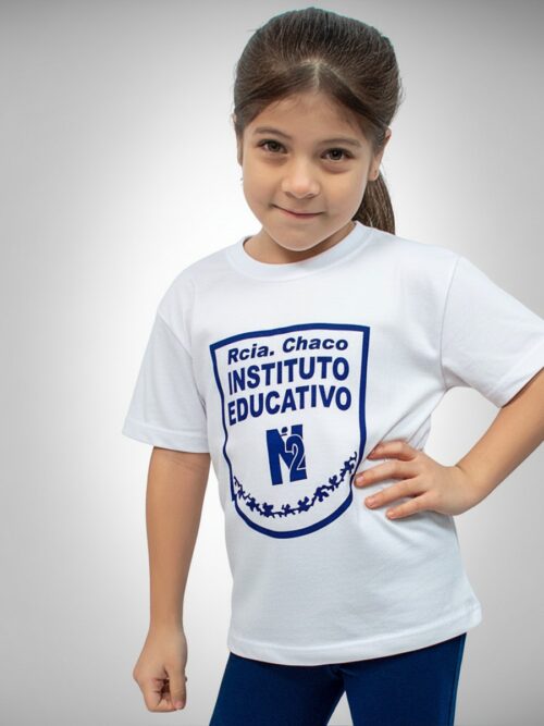 Remera Manga Corta Instituto Educativo Privado Nº2 con Estampa Oficial